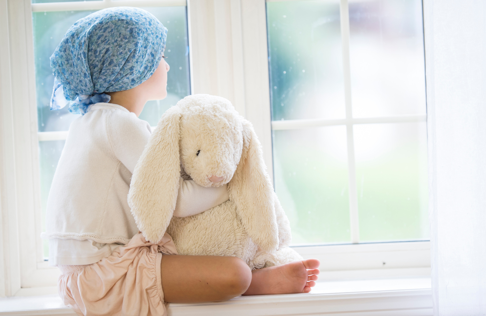 Little girl with cancer